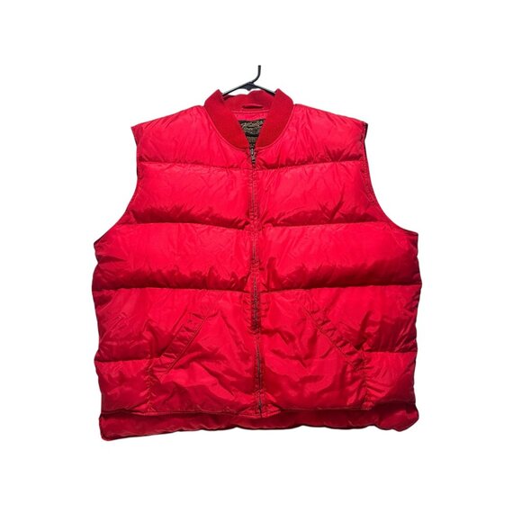 Eddie Bauer Jackets & Blazers - Vintage Eddie Bauer Down Puffer Vest Men XL Red Quilted Outdoor Gorpcore Hiking